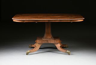 AN EARLY VICTORIAN SATINWOOD INLAID ROSEWOOD TILT TOP BREAKFAST TABLE, ENGLISH, EARLY/MID 19TH CENTURY,