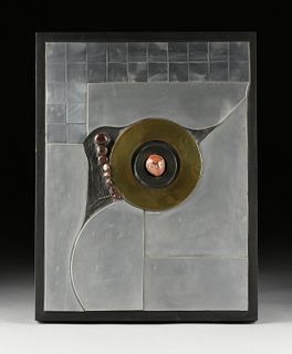 CHARLES PEBWORTH (American/Texas 1926-2019) A WALL SCULPTURE, "Come with Me,"