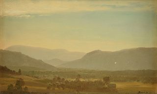 ALBERT BIERSTADT (German/American 1830-1902) A PAINTING, "White Mountains, New Hampshire,"