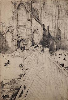 Jules de Bruycker etching