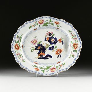 A WILLIAM IV IRONSTONE MEAT PLATTER, ENGLISH, 1830-1837,