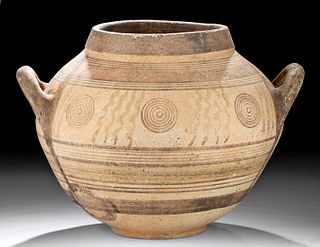 Large Rounded Cypriot Polychrome Amphora