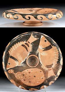 Campanian Red-Figure Fish Plate, ex-Sotheby's, Art Loss