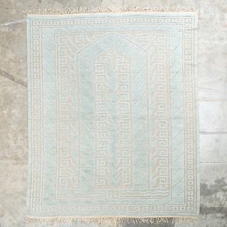  Swedish Blue and Grey Gothic Arch Carpet, signed Marta Maas-Fjetterstrom