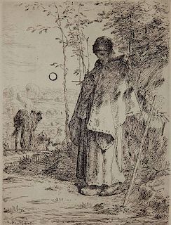 Jean Francois Millet etching