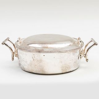 Austrian Silver Travel Casserole Dish and Cover