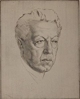 Emil Orlik etching