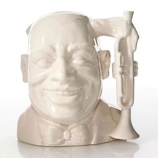 LG DOULTON UNDECORATED CHARACTER JUG, LOUIS ARMSTRONG