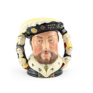 HENRY VIII D6888 (DOUBLE HANDLED) - LARGE - ROYAL DOULTON CHARACTER JUG