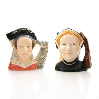 2 DOULTON LG CHARACTER JUGS, ANNE OF CLEVES, JANE SEYMOUR