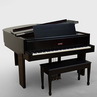 Steinway Ebonized Baby Grand Piano