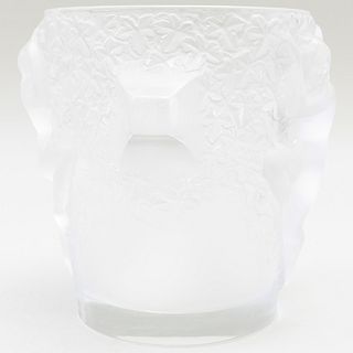 Lalique Frosted and Colorless Glass 'Ganymede' Champagne Cooler