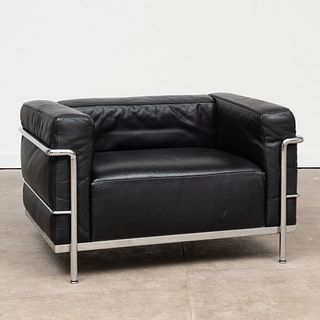 Le Corbusier Chrome and Leather 'LC3' Chair