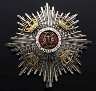 A ROMANIAN ORDER OF THE CROWN BADGE