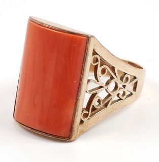 14k Gold CORAL Ring