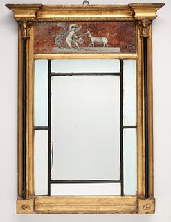 AN INTERESTING 18TH/19TH CENTURY ARCHITECTURAL MIRROR