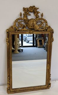 Antique Carved And Gilt Wood Mirror