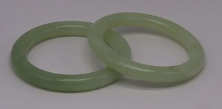 JEWELRY. (2) Serpentine Bangle Bracelets - GIA.