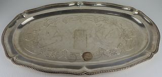 STERLING. Tane Mexican Sterling Serving Tray.