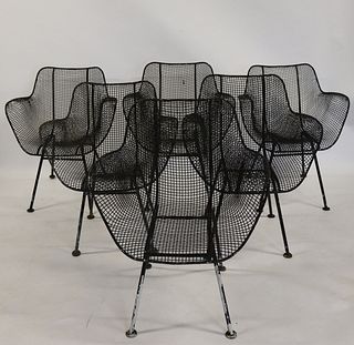 6 Russel Woodard Sculptura Chairs.