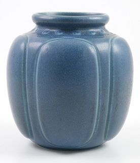 Rookwood Five Panel Vase #2838, Blue, 5"