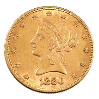 1880 US Gold $10 Eagle Liberty Head
