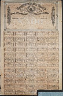 $500 Confederate Loan Bond Certificate, 1864