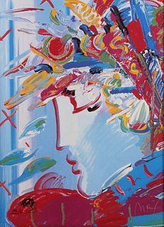 PETER MAX, Blushing Beauty, Franklin Mint