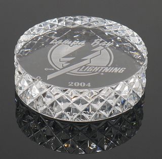 WATERFORD Tampa Bay Lightning Paperweight