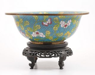 Chinese Cloisonne Centerpiece Bowl