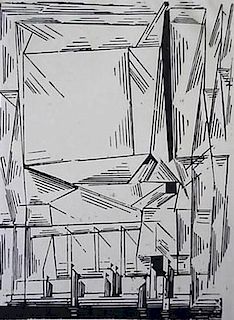 Lyonel Feininger woodcut