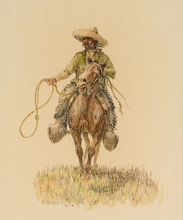 Olaf Wieghorst | Vaquero with Woolies and Tapaderos
