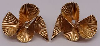JEWELRY. Tiffany & Co. 14kt Gold Ear Clips.