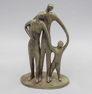 JOSÉ J. SHALOM "ALMANZOR", Sin título, Firmada, Fundición en bronce patinado 19 / 30, 28 cm de altura