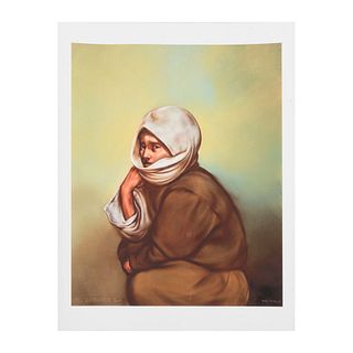 RAFAEL CORONEL, La mujer de Sonora, Firmada Gliceé sobre papel algodón, En carpeta, 32.5 x 26 cm