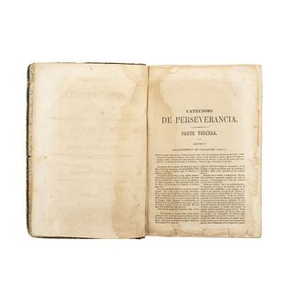 Gaume, J. Catecismo de Perseverancia. Exposicion Histórica, Dogmática, Moral, Litúrgica, Apologética, Filosófica...México: 1854.