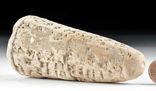 Translated Sumerian Clay Foundation Cone - Ishme Dagan