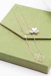 Van Cleef & Arpels 18K Diamond Frivole Necklace