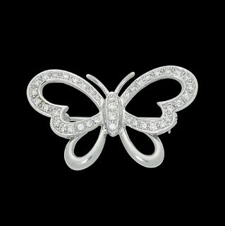 Craig Drake 18k & 0.50 VS G-H Diamond Butterfly Pin