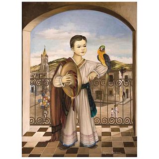 ALEJANDRO CAMARENA, Untitled, Signed, Oil on canvas, 31.4 x 23.6" (80 x 60 cm)