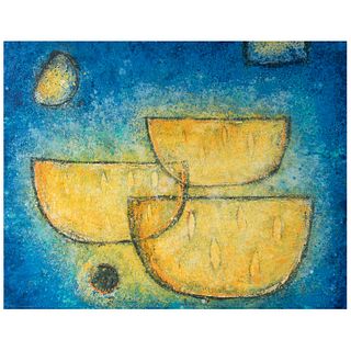 ROSENDO PÉREZ PINACHO, Destello de sandía ("Spark of Watermelon"), Unsigned, Oil and sand on canvas, 58.6 x 74.8" (149 x 190 cm), RECOVERY PRICE