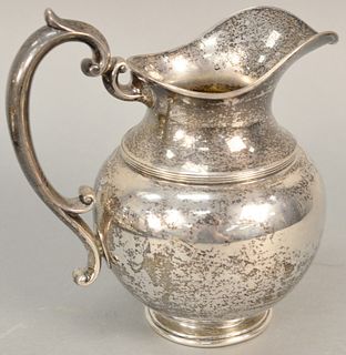 Bigelow and Kennard sterling silver pitcher. 16.3 t.oz. ht: 8"