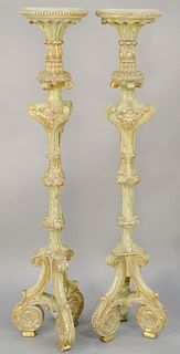 Pair of decorative baroque style fernstands. ht. 60 1/2 in.