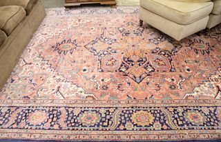 Karastan oriental style carpet. 8' 6" x 12'. Provenance: Former home of Mel Gibson, Old Mill Rd, Greenwich, CT