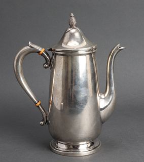 Cartier Sterling Silver Teapot w Pineapple Finial