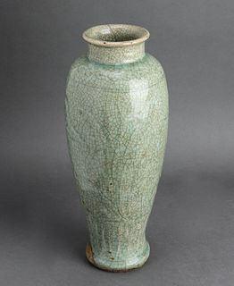 Chinese Ming Dynasty Celadon Porcelain Vase
