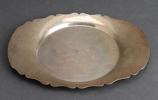 Jack Shepard Fisher Silver Round Tray