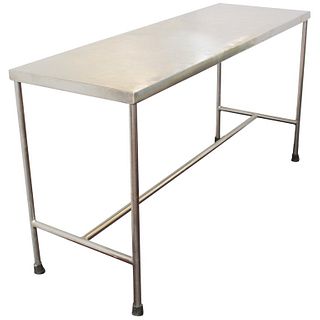 Industrial Modern Stainless Steel H-Base Table