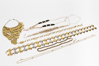 Vintage Gold & Silver-Tone Costume Jewelry, 8 Pcs.