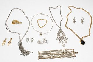 Gold & Silver-Tone Metal Costume Jewelry, 11 Pcs